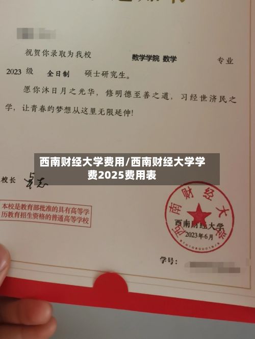 西南财经大学费用/西南财经大学学费2025费用表-第3张图片