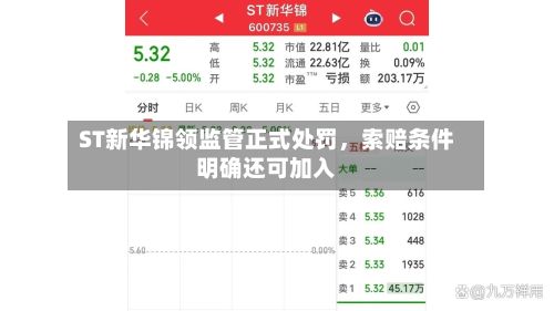 ST新华锦领监管正式处罚，索赔条件明确还可加入