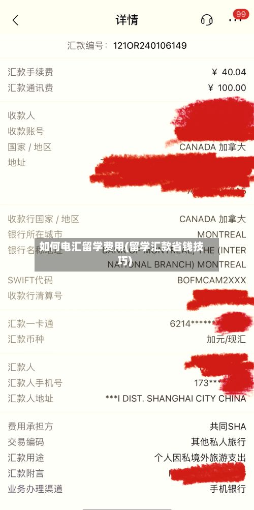 如何电汇留学费用(留学汇款省钱技巧)-第3张图片