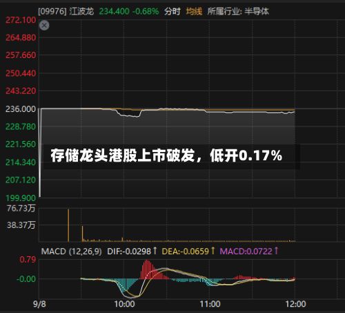 存储龙头港股上市破发，低开0.17%-第2张图片