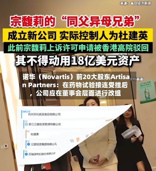 诺华（Novartis）前20大股东Artisan Partners：在药物试验接连受挫后	，公司应在董事会层面进行改组-第2张图片