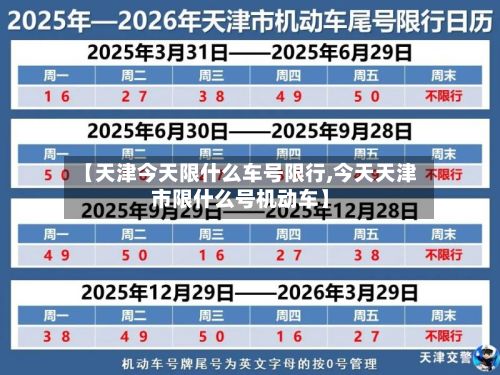 【天津今天限什么车号限行,今天天津市限什么号机动车】-第3张图片
