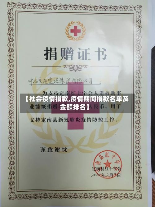 【社会疫情捐款,疫情期间捐款名单及金额排名】-第2张图片