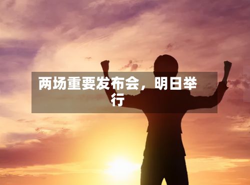 两场重要发布会，明日举行-第1张图片